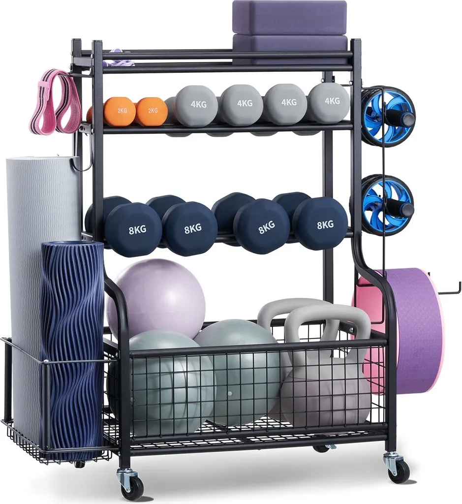 Support de matelas de yoga compact pour salle de sport à la maison et salon