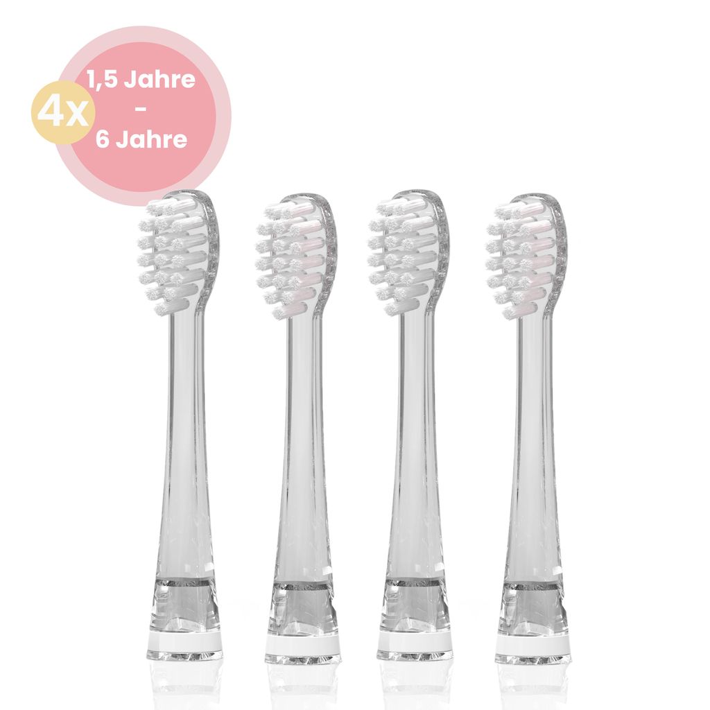 Loby Aufsteckbürsten – 18 bis 48 Monate – Set mit 4 Stück – Produktbild 