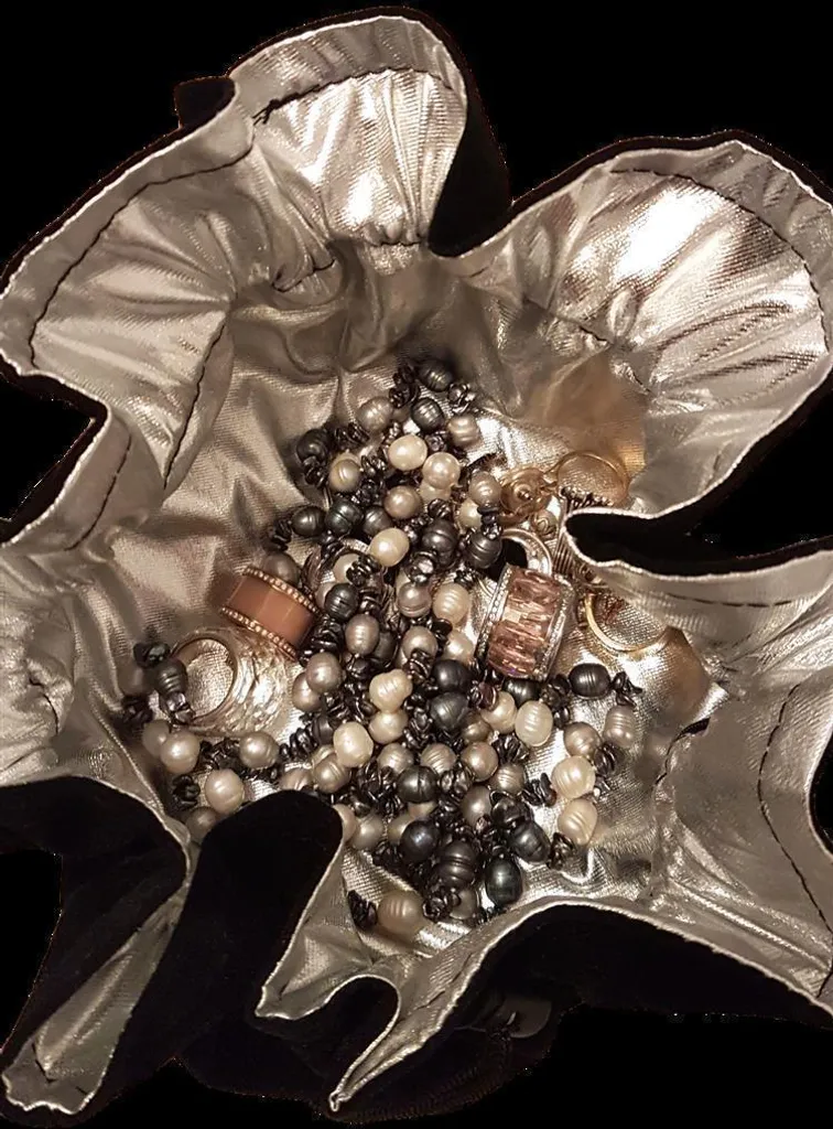 Custodia Organizer Per Gioielli Da Viaggio - Raccoglitore Con 24 Sacchetti In Velluto Trasparenti Con Cerniera E 6 Pagine Interne
