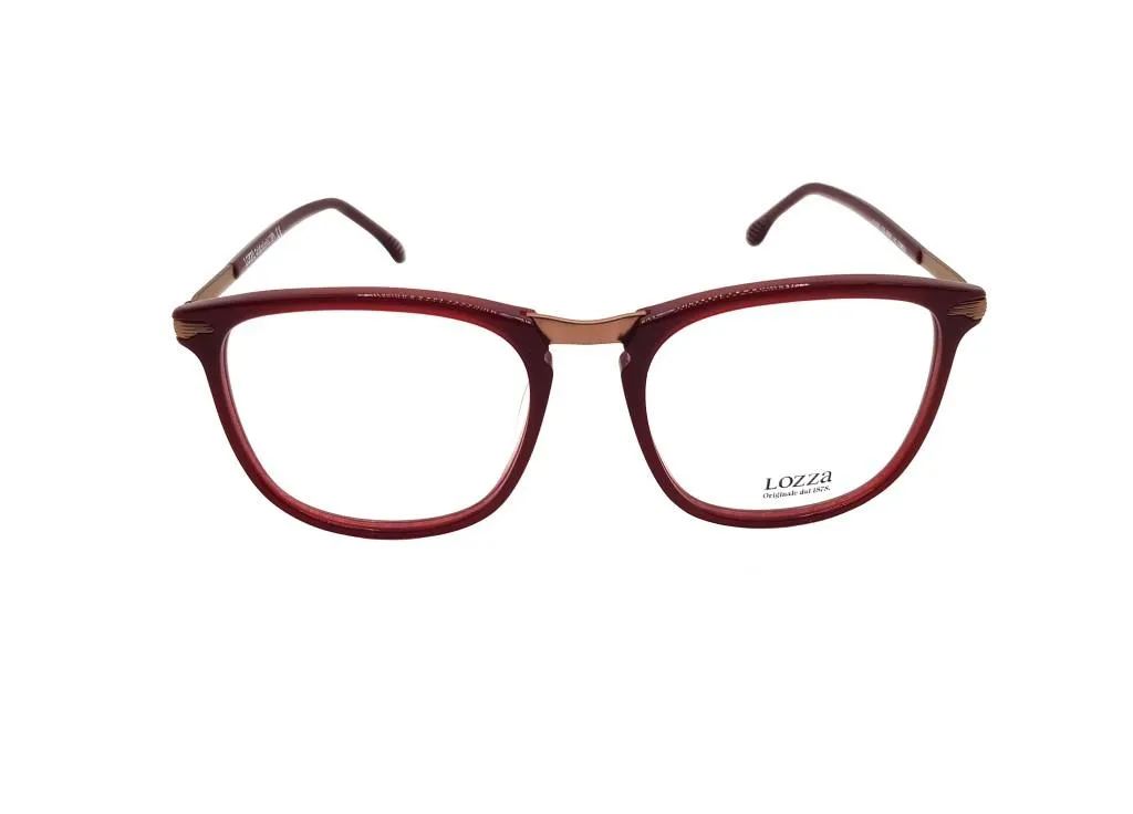 Lunettes de Vue Lozza VL4151 - Monture Rectangulaire Grise pour Homme