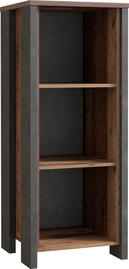 Élément d'étagère Celon en vieux bois vintage - Colonne 46x115x41 cm