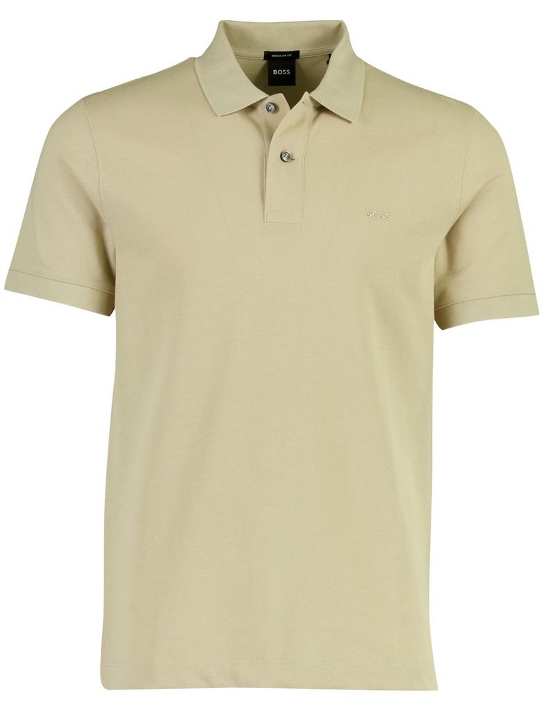 Poloshirt BOSS Black beige Baumwolle