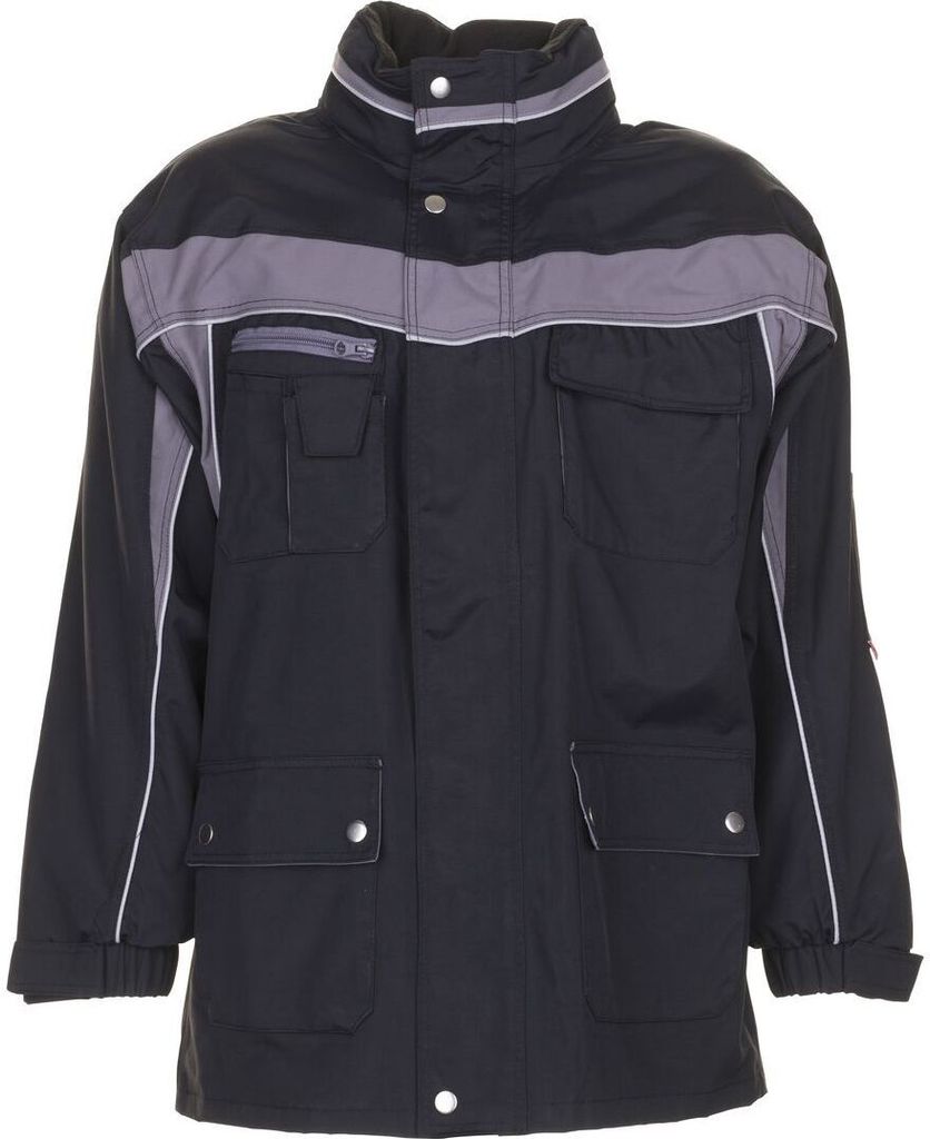 Größe M Herren Planam Plaline Winter Allwetterjacke schwarz zink Modell 2570