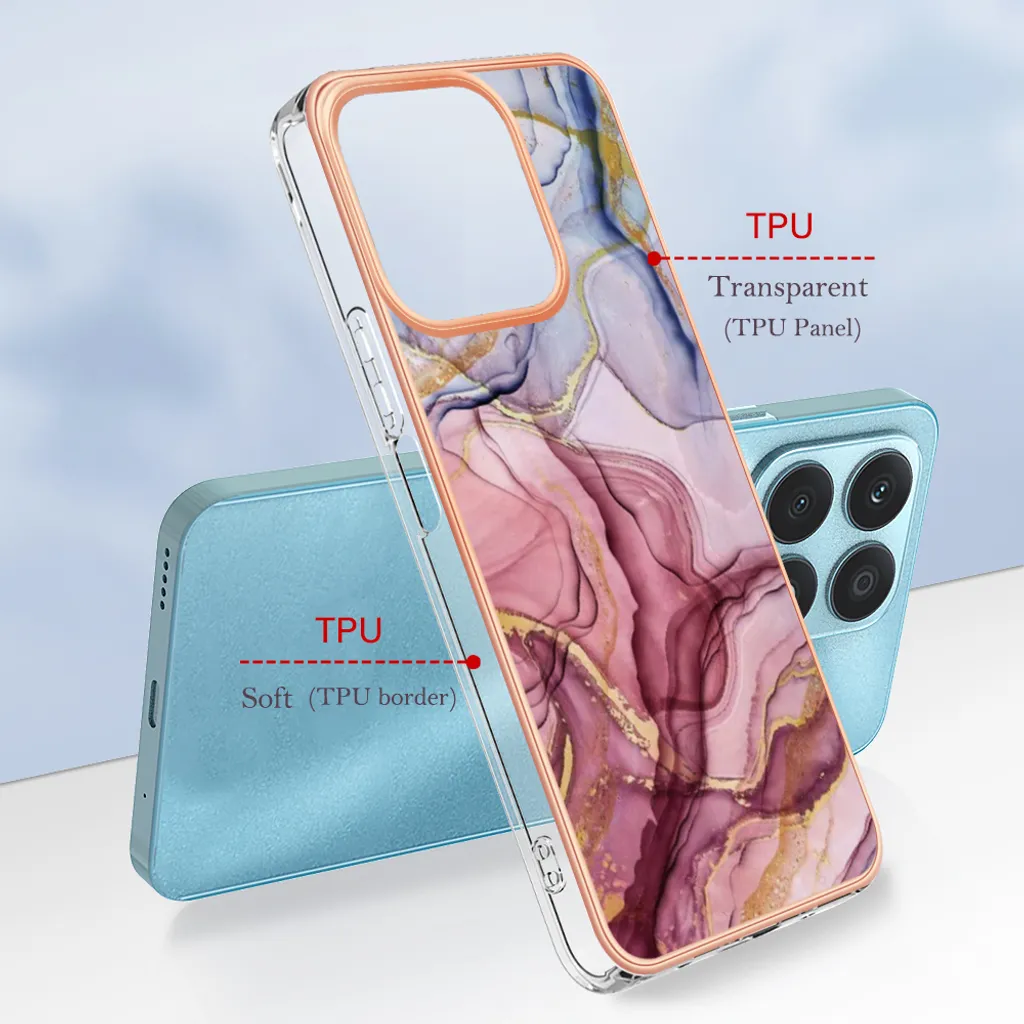 Cover Per Honor X8 – Custodia Trasparente Ultrasottile Con Doppio Strato PC+TPU – Bumper Antishock Morbida E Resistente – Bianco