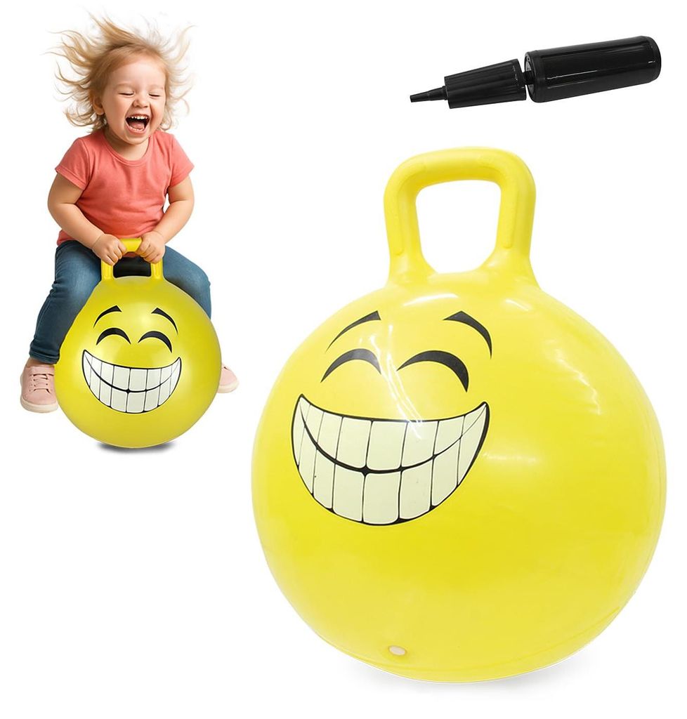 Jamara Hüpfball Smile gelb 450mm                         1+ Produktbild 