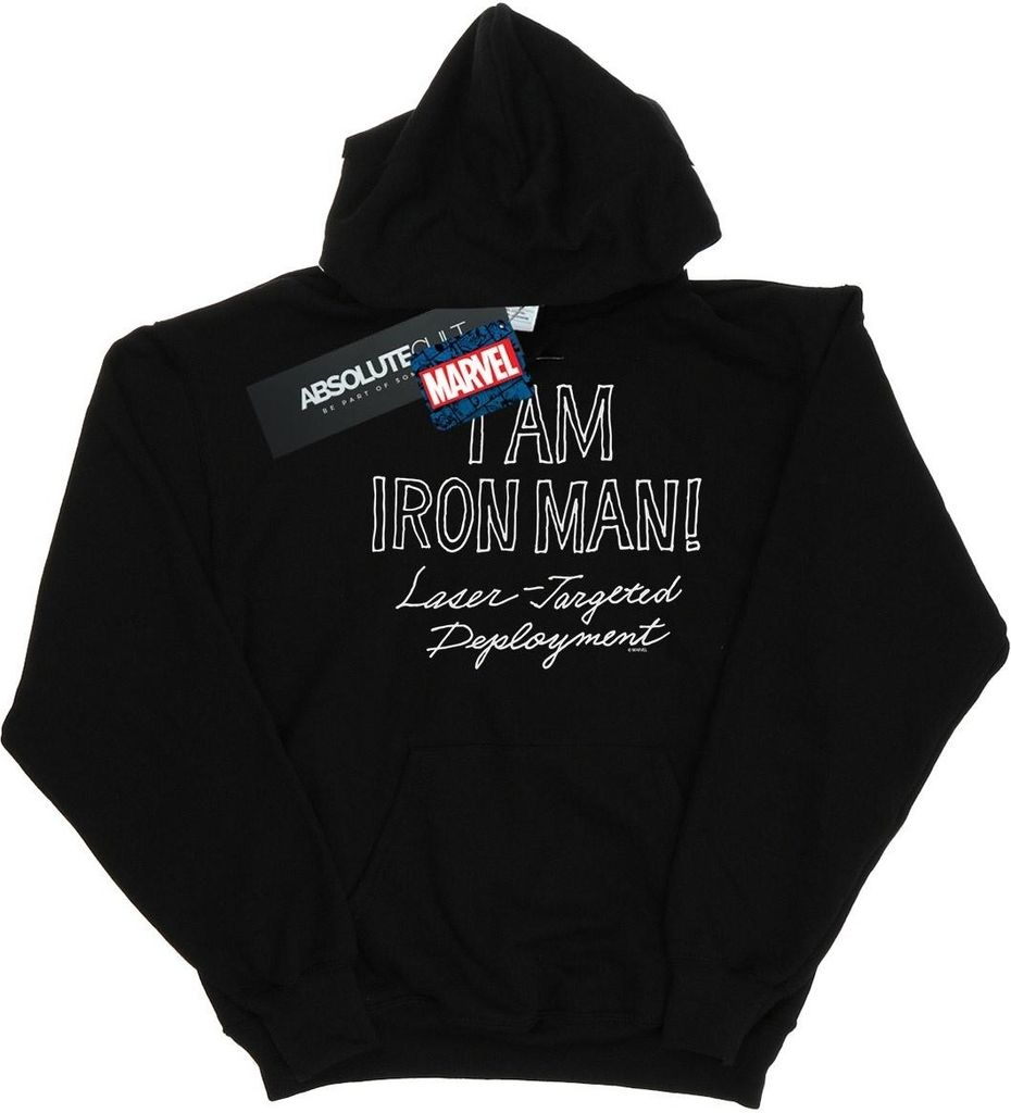 Marvel - "I Am Iron Fist Man" Kapuzenpullover für Herren BI16077 (5XL) (Schwarz)