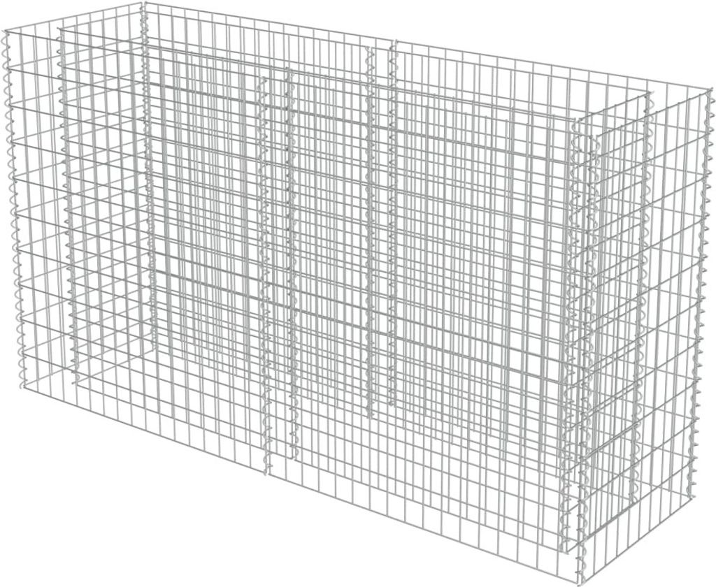 "2026 Aktion" Gabionen-Hochbeet Verzinkter Stahl 180×50×100 cm - DEMöbel9370666