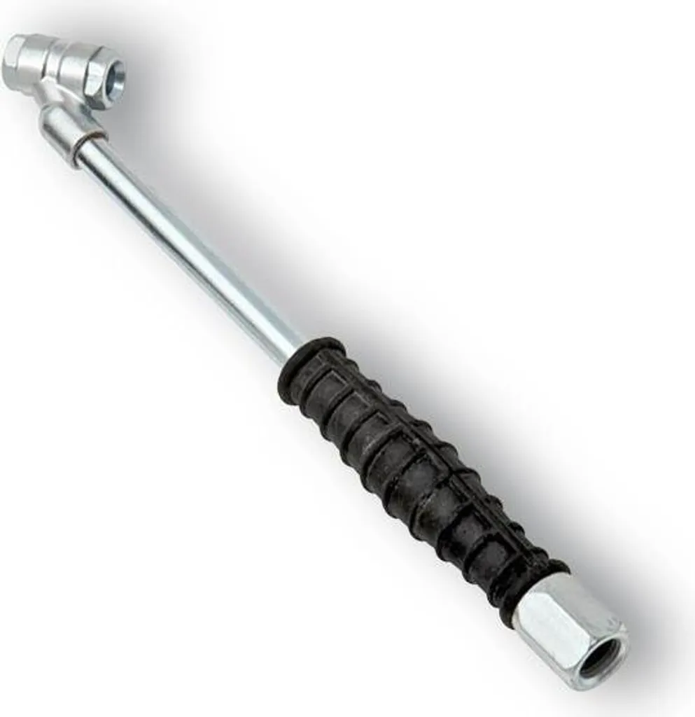 Embout de gonflage double pour pneu avec raccord de station-service