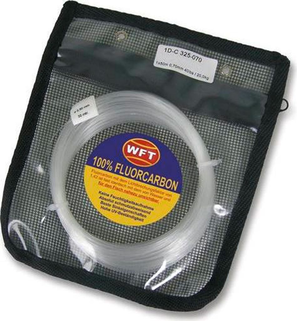 WFT Fluorocarbon Vorfach Schnur 50m (0,60mm-1,20mm), Durchmesser:0.7mm