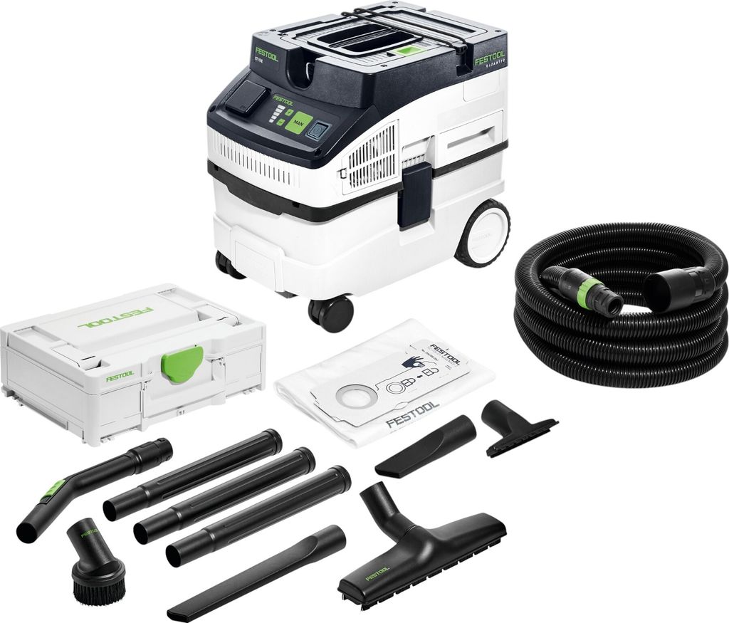 Festool CT 15 CLEANTEC Absaugmobil 1200 Watt 15 l ( 578327 ) + 7 tlg. Standard Reinigungsset ( 577257 )