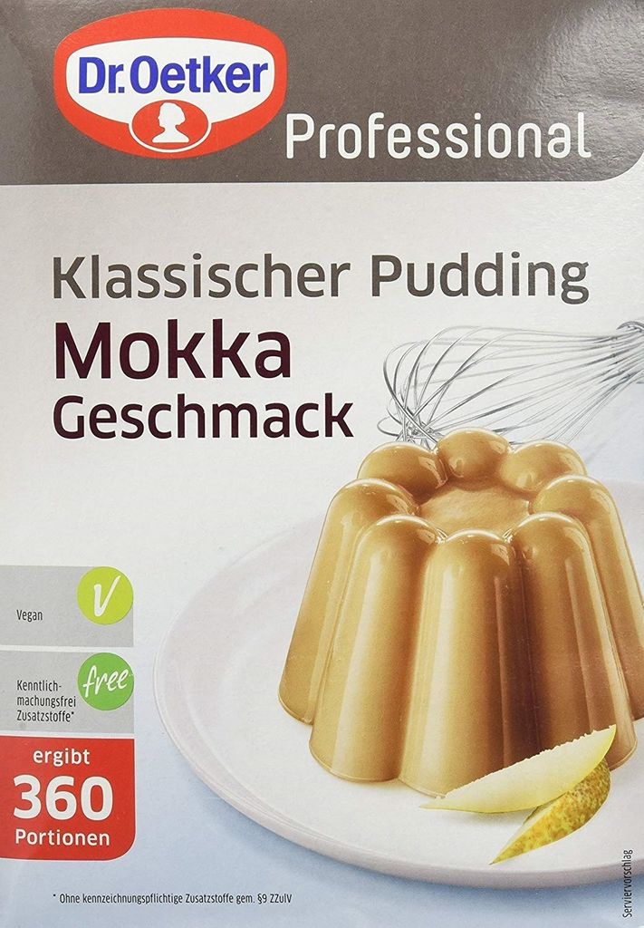 Dr.Oetker Mokka Professional Pudding zum Kochen ergibt circa 360 Portionen 2500g