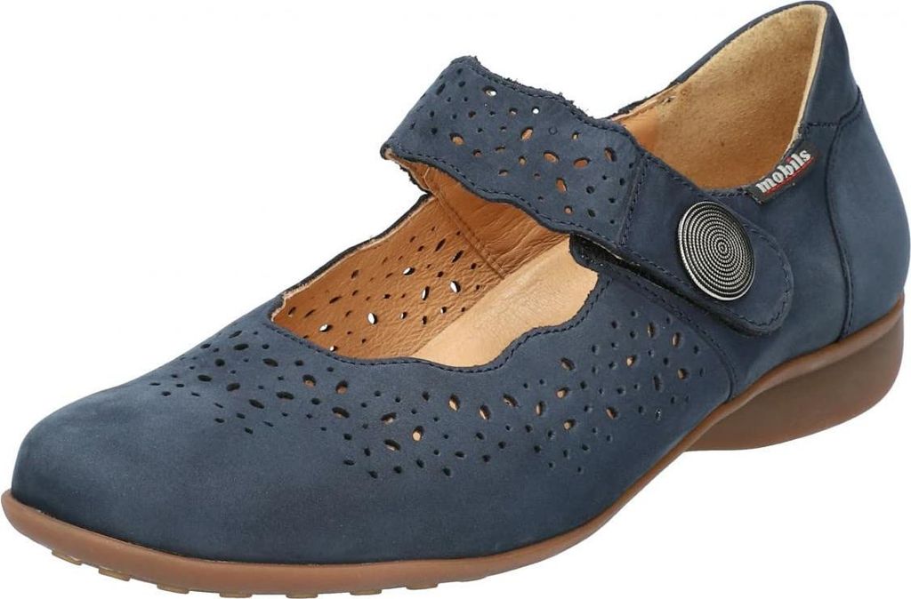 Mephisto Komfort Slipper Damen 31323538363735 Blau 41 EU