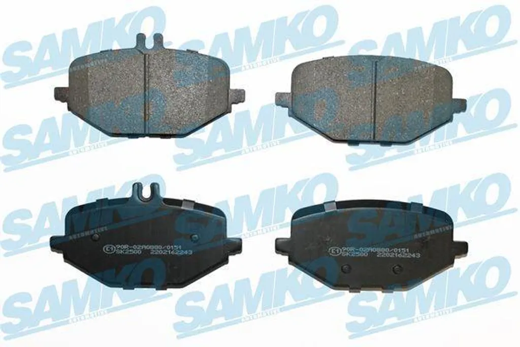 Plaquettes arrière SAMKO 5SP2243 silencieuses pour Mercedes GLE W167