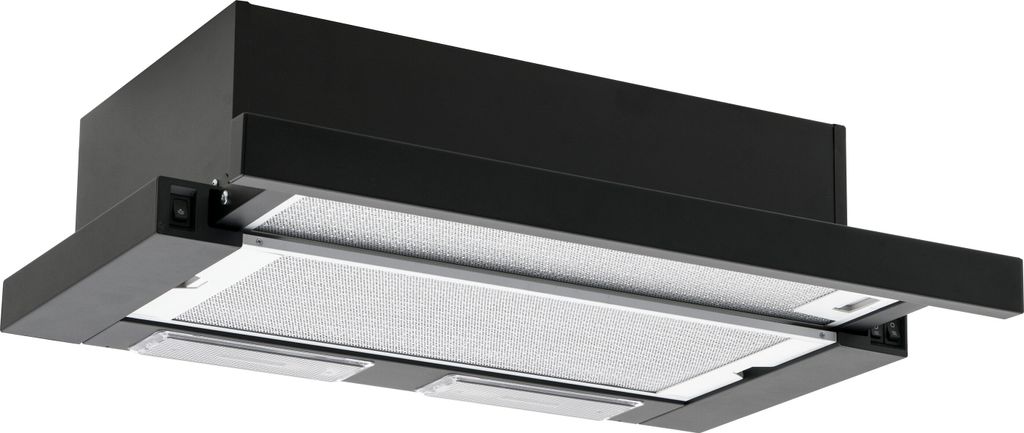 Amica - FH 664 620 S - Flachschirmhaube - 60 cm - Schwarz Produktbild 1