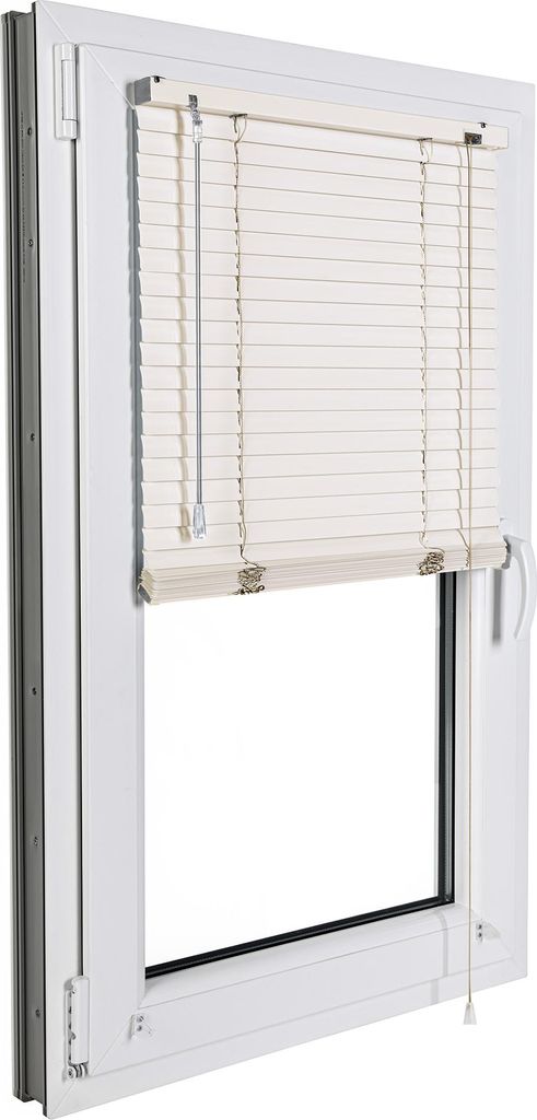 SONELLO Aluminium Jalousie 100cm x 100cm Creme Alu Jalousie Produktbild 