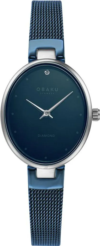 Montre Obaku V312LXCLML pour femme bleue : élégance et design danois