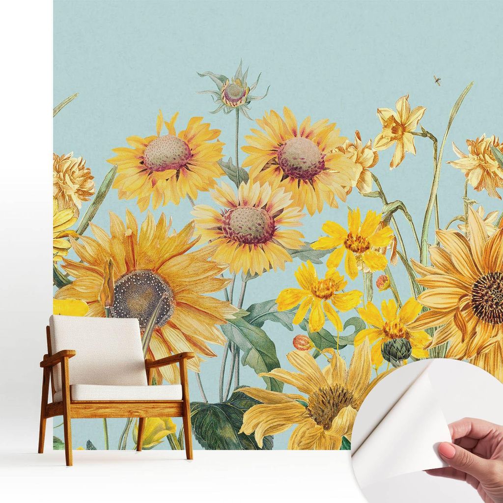 Fototapete selbstklebend - 250x250 cm - Tapete - Wandtapete - Wandbilder - Klebefolie - Dekofolie - Tapete Folie - Wand - Dekoration - Wohnzimmer -...