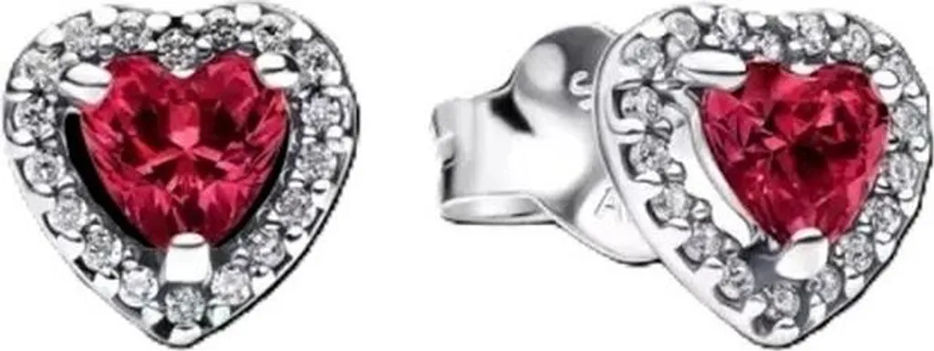 Orecchini Pandora 298427C04 Rosso - Argento 925 e Design Elevato
