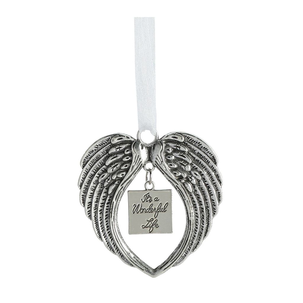 auffällige hängende Anhänger Easy Installation Legierung Schmetterling Flügel Denkmal Weihnachts-Tree für Festival-Herzflügel