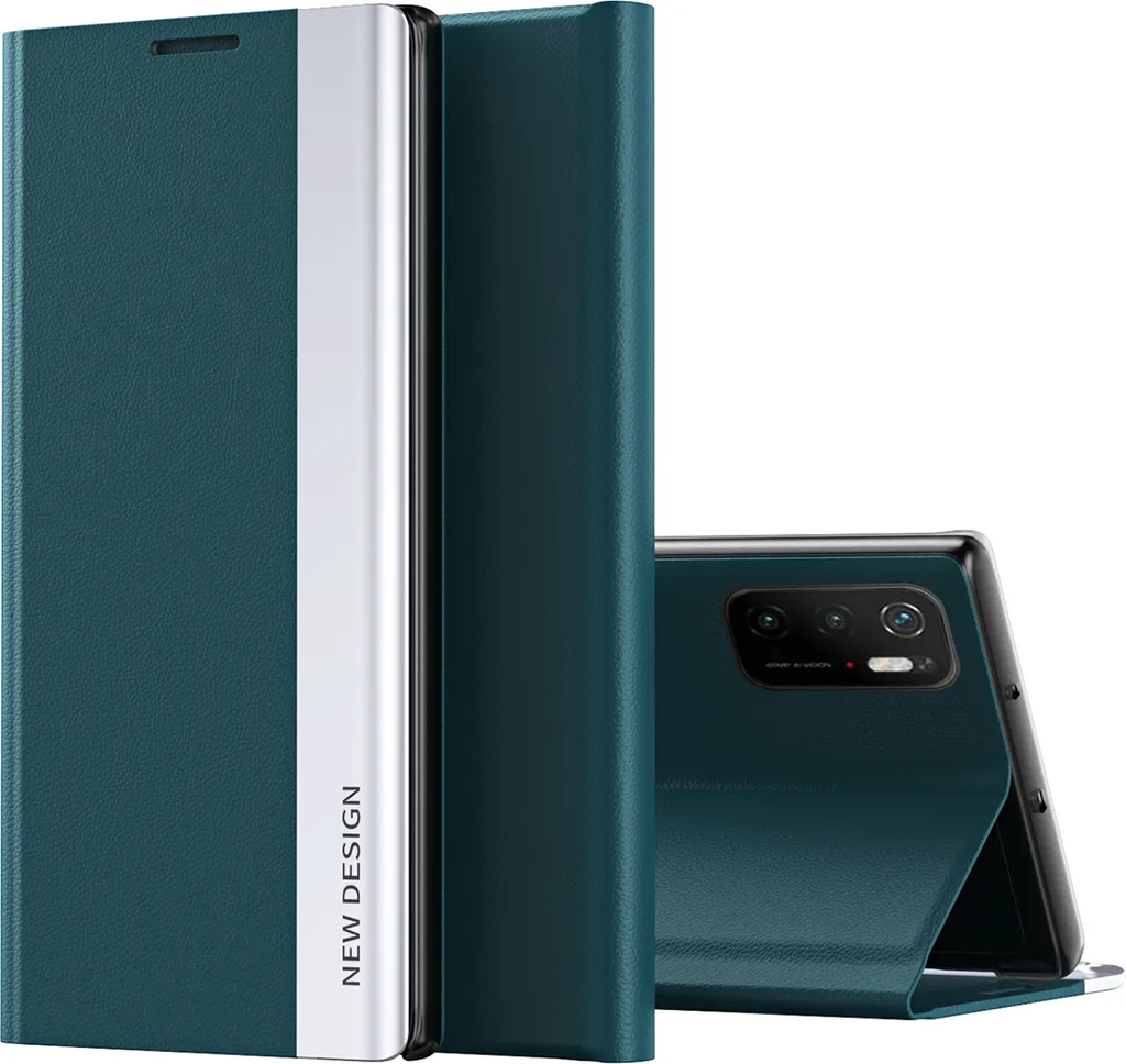 Offerta Cover Poco M3 Pro 5G - Custodia Verde Stand Magnetica