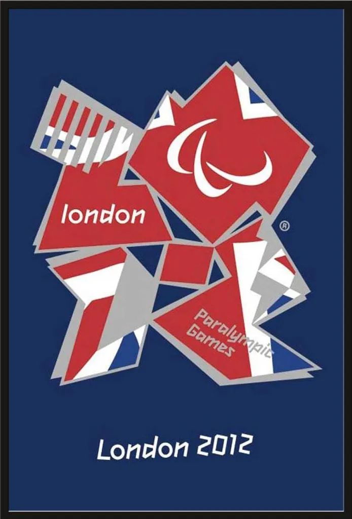 Poster Jeux Paralympiques Londres 2012 avec Cadre Noir Shinsuke 61x91 cm