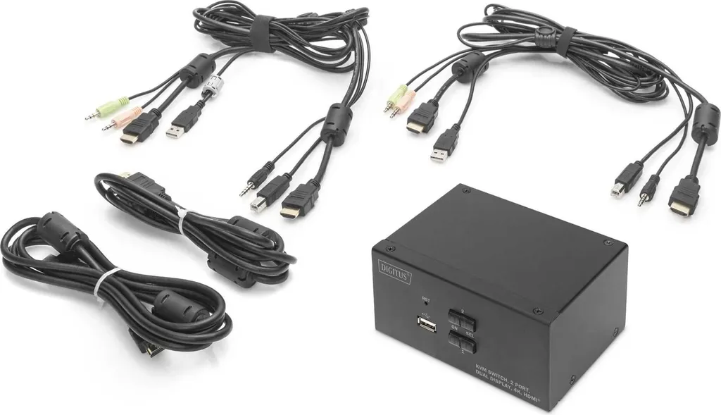 Commutateur KVM 4K Ultra HD Dual Display HDMI - Résolution 60Hz Fluide