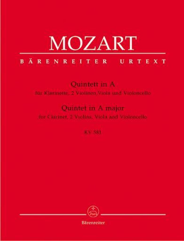 Quintett A-Dur KV581 für Klarinette und Streichquartett