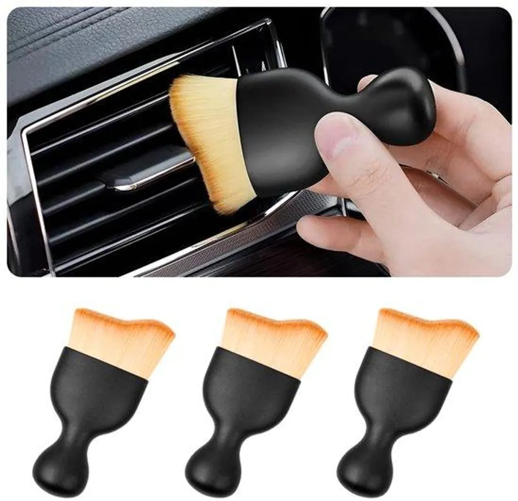 Brosse nettoyage voiture anti-poussière souple marron pack de 3