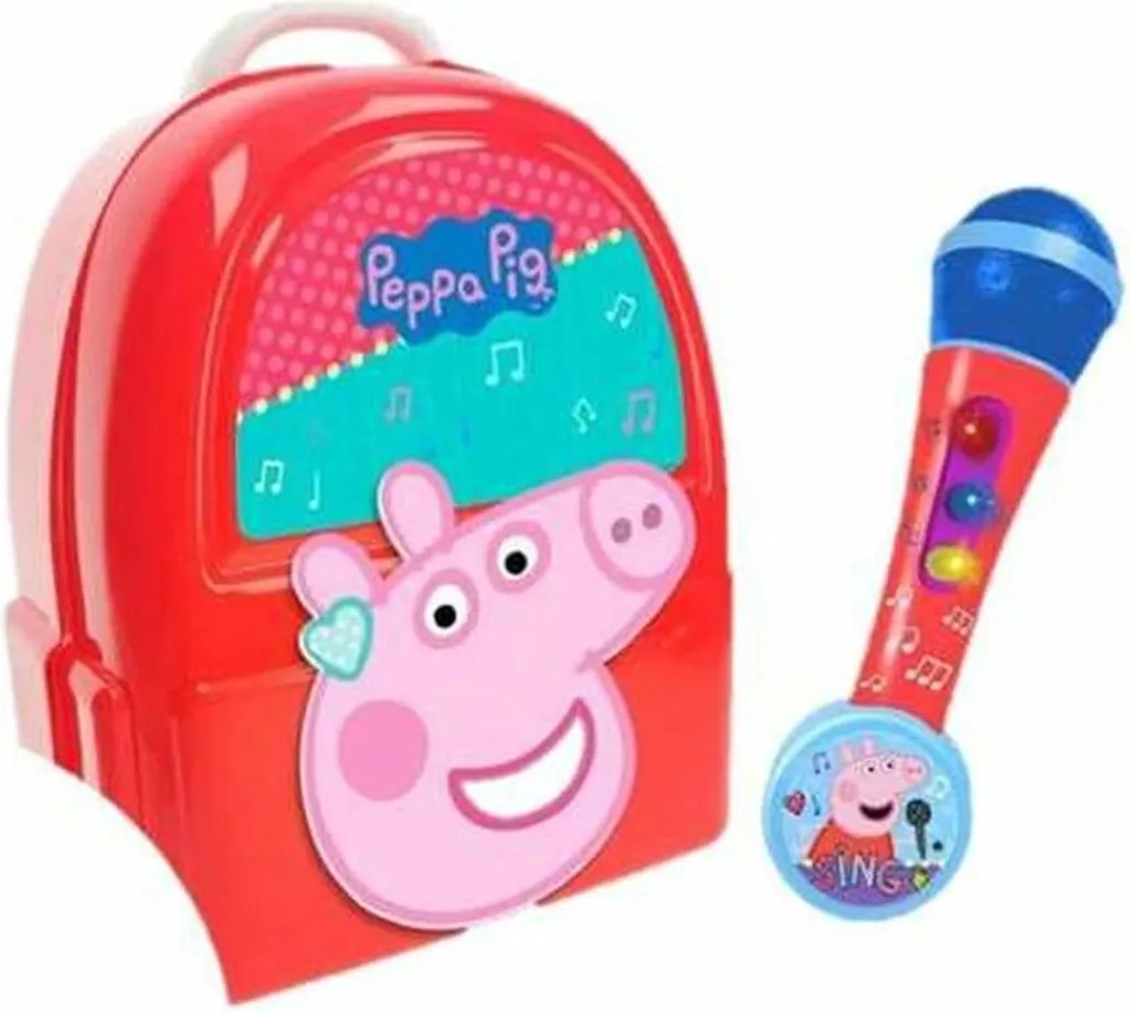 Microfono Giocattolo Peppa Pig 23 cm | Amplificatore Voce per Bambini 3+