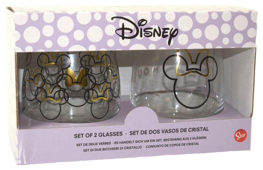 Stor Minnie Set Mit 2 Maus-gläsern Durchsichtig  Produktbild 