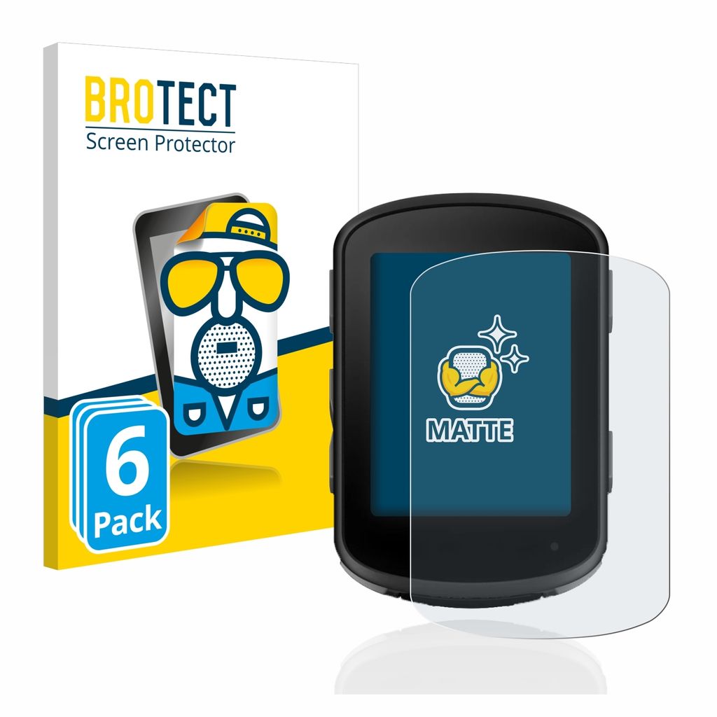 6x BROTECT Schutzfolie für Garmin Edge 540 / Edge 840 Displayschutz Displayschutzfolie Folie Matt Entspiegelungsfolie