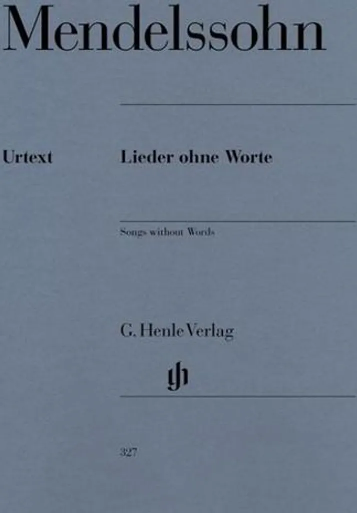 Partition de Piano Lieder ohne Worte Mendelssohn Recueil Classique 160p