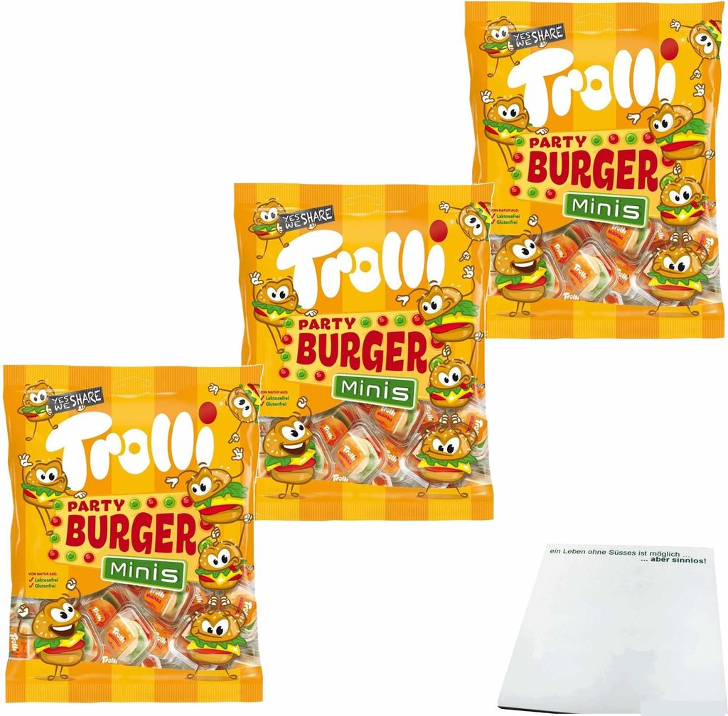 Trolli Mini Burger Party (8x170g Beutel) VPE