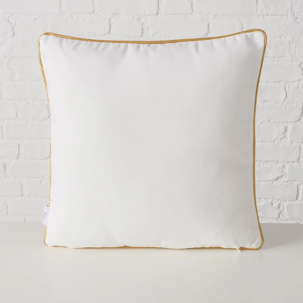 Coussin carré DILARA 45x45 finition métallique pour intérieur chic - 4