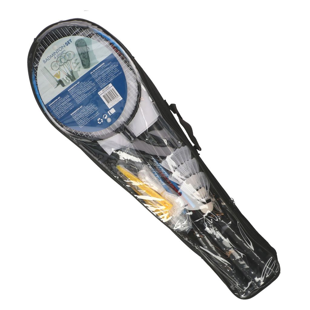 Badminton Set & Netz 4 Spieler