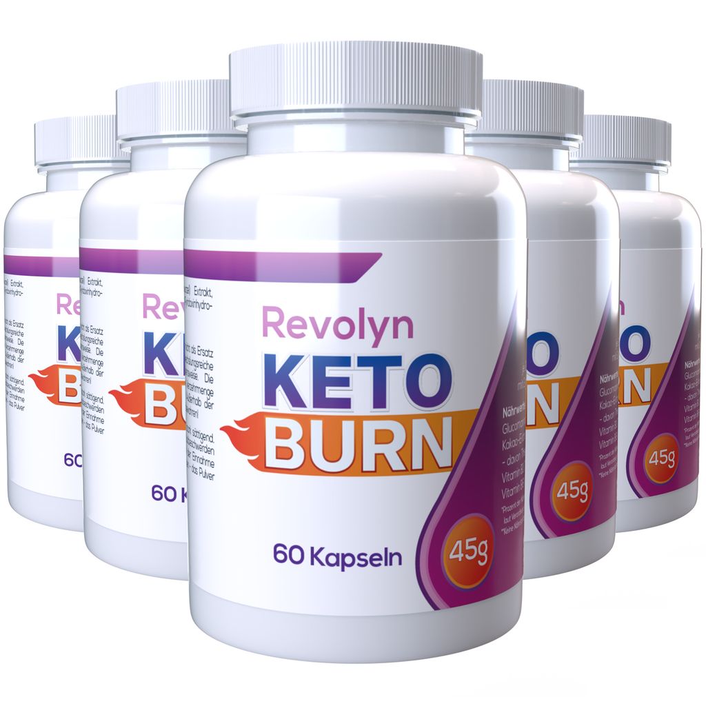 Revolyn Keto Burn - 300 Gélules (5 x 60 Gélules), Paquet de Image du produit 