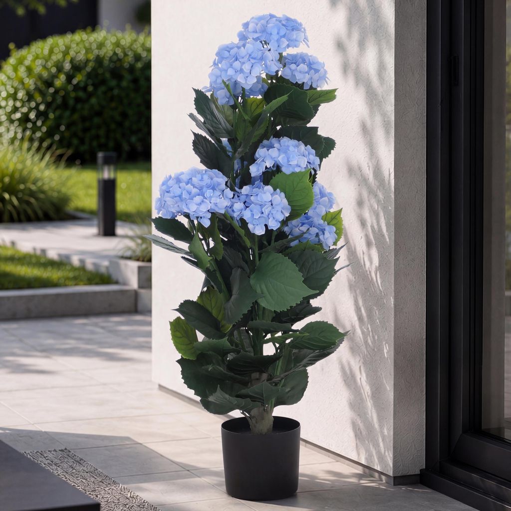 Künstliche Hortensie MCW-Q86, Dekopflanze Kunsthortensie Produktbild 