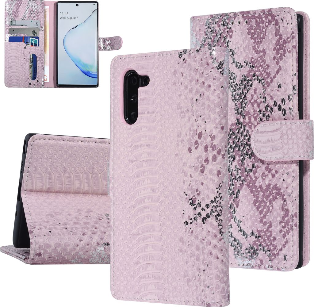 UNIQ Accessory Samsung Galaxy Note 10 Pink Snakeskin Book type case