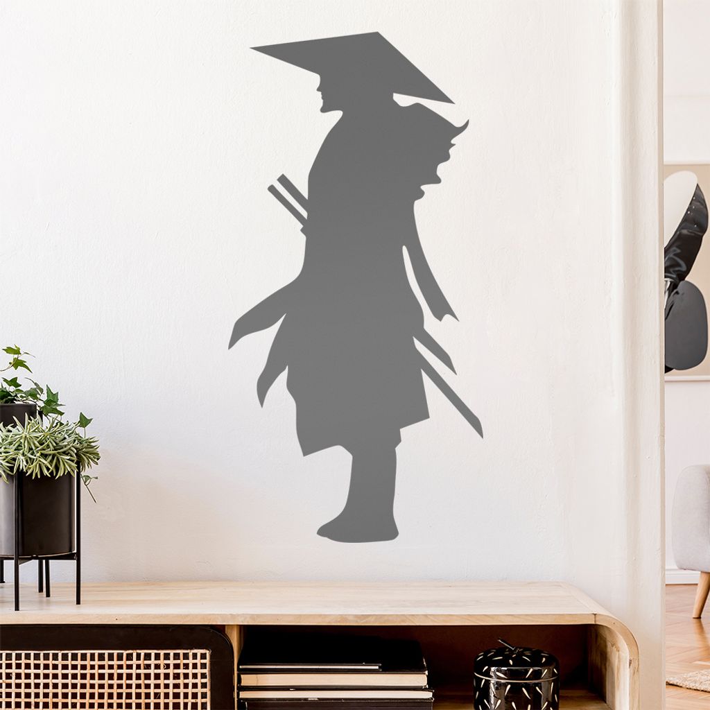 Samurai Ninja Shinobi Wandtattoo Wandaufkleber Wall Sticker - Dekoration, Küche, Wohnzimmer, Schlafzimmer, Badezimmer