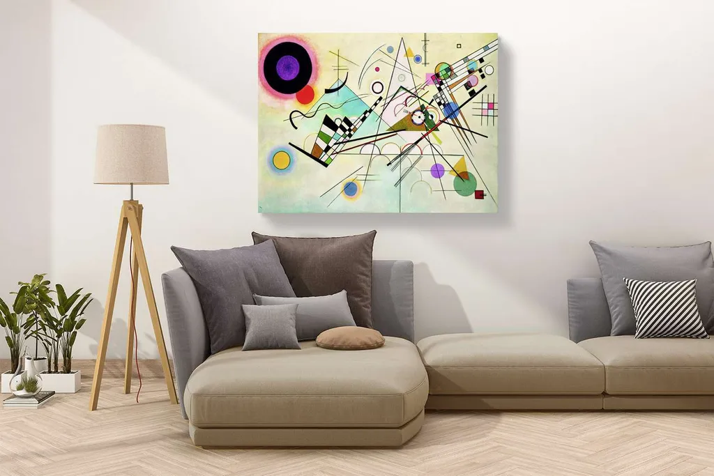 Tableau Kandinsky Composition VIII Impression sur Toile 100x70 cm