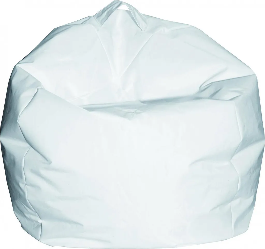 Talamo Italia Pouf Ascia 65x65x50h cm Bianco - Poltrona Sacco Made in Italy