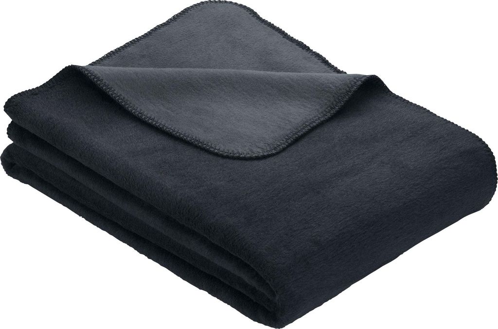 Erwin Müller Wohndecke Matera" schwarz/grau 150x200 cm"