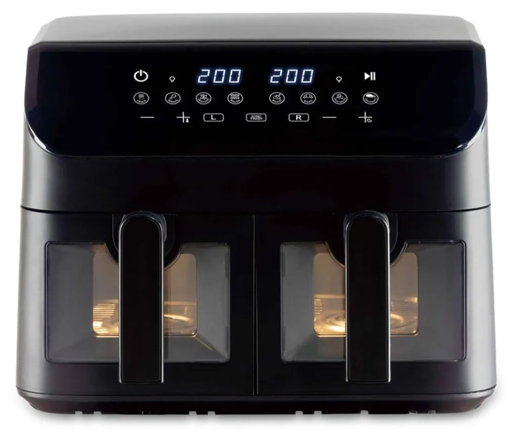 Maestro MR758 Friteuse sans Huile 2000W 2x4,5L à Double Compartiment