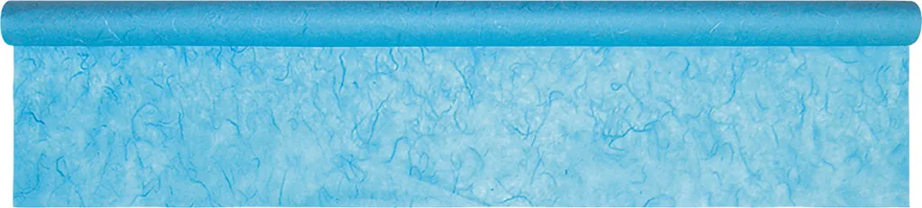 Papier de Soie de Paille Naturelle Bleu d'Eau 70x150 cm Heyda Décoration