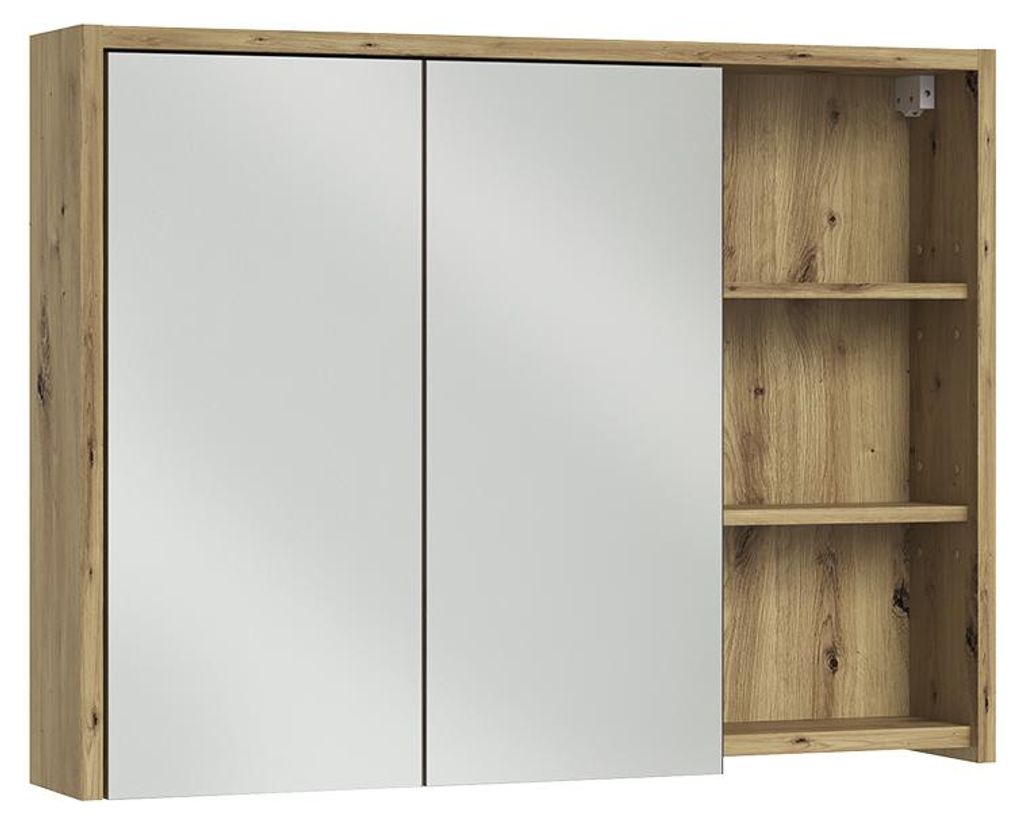 Badspiegelschrank Vicco Viola Cashmere/Artisan-Eiche 100 x 75 cm, Model 60728