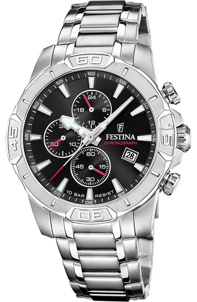 Zegarek męski FESTINA 20704/3 stalowy sportowy do pływania Zdjęcie produktu 