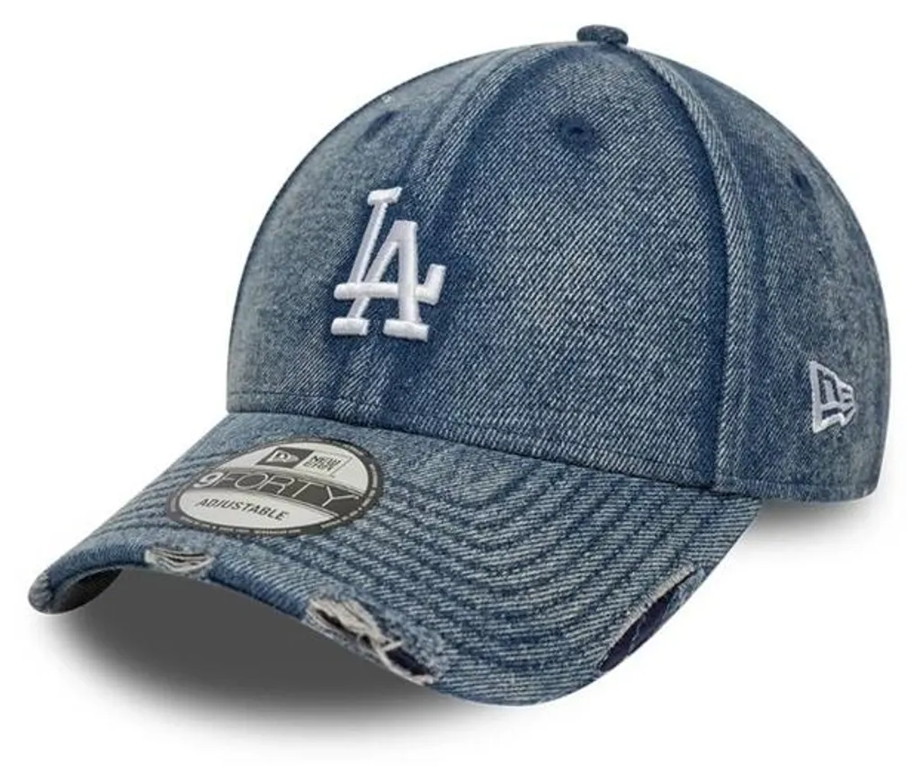 Casquette New Era 9FORTY LA Dodgers Denim délavé à l'acide Bleu Pastel
