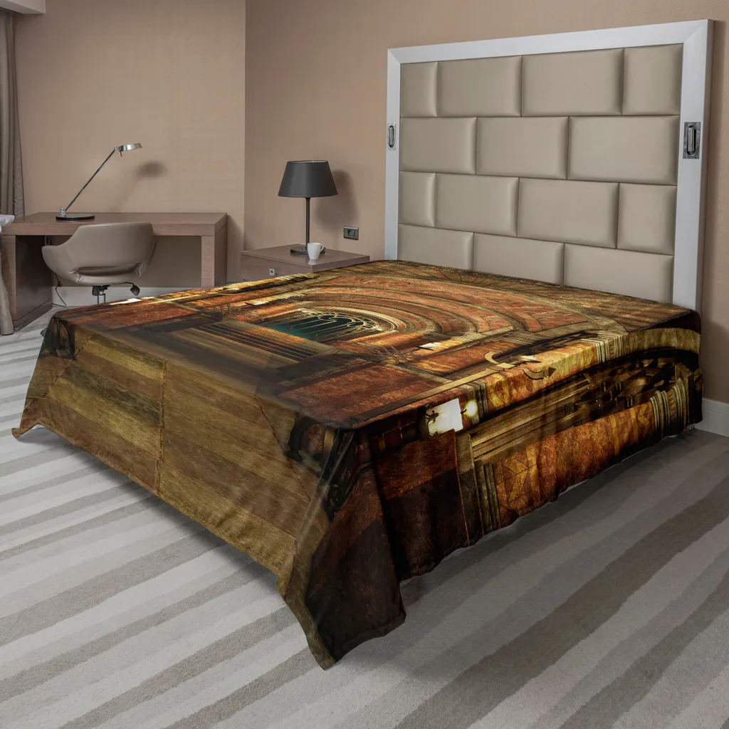 Grand Drap de Lit 260x228 cm pour Décoration de Chambre Style Médiéval