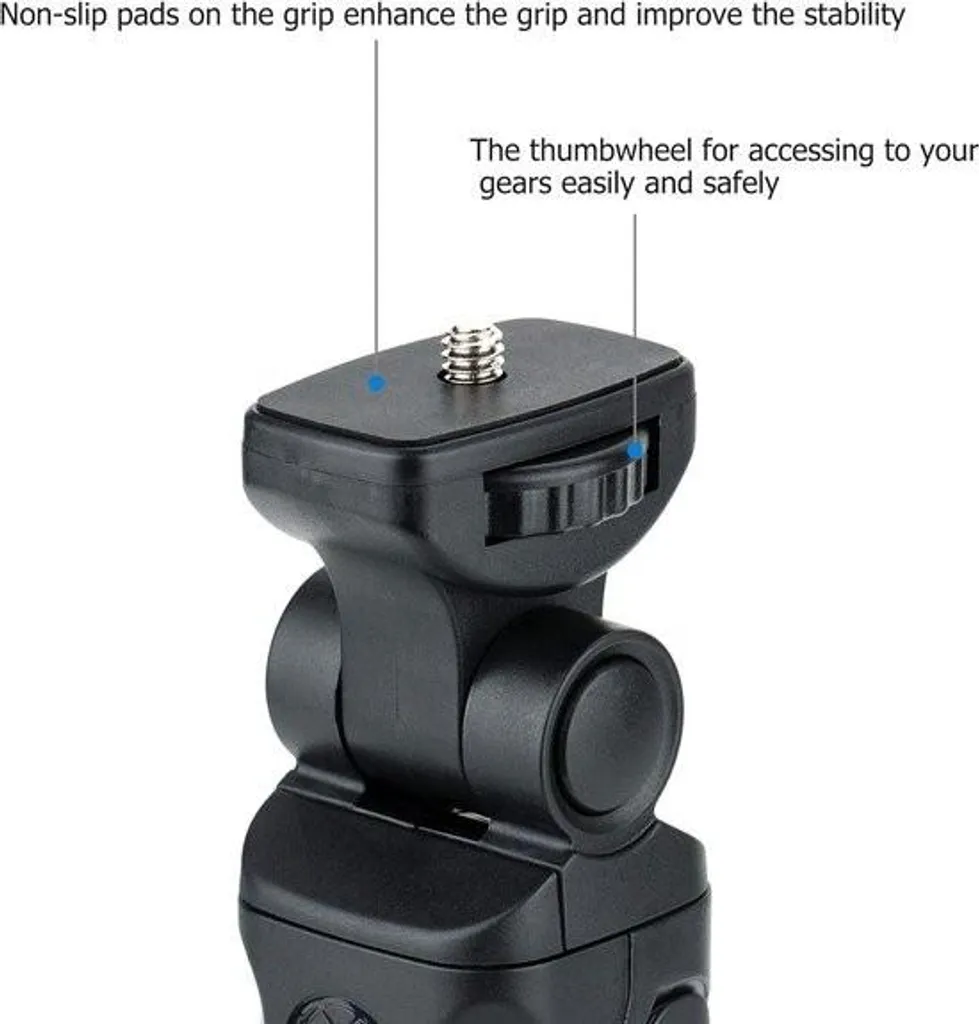 Poignée stabilisatrice 2-en-1 avec support de table pour reflex Sony