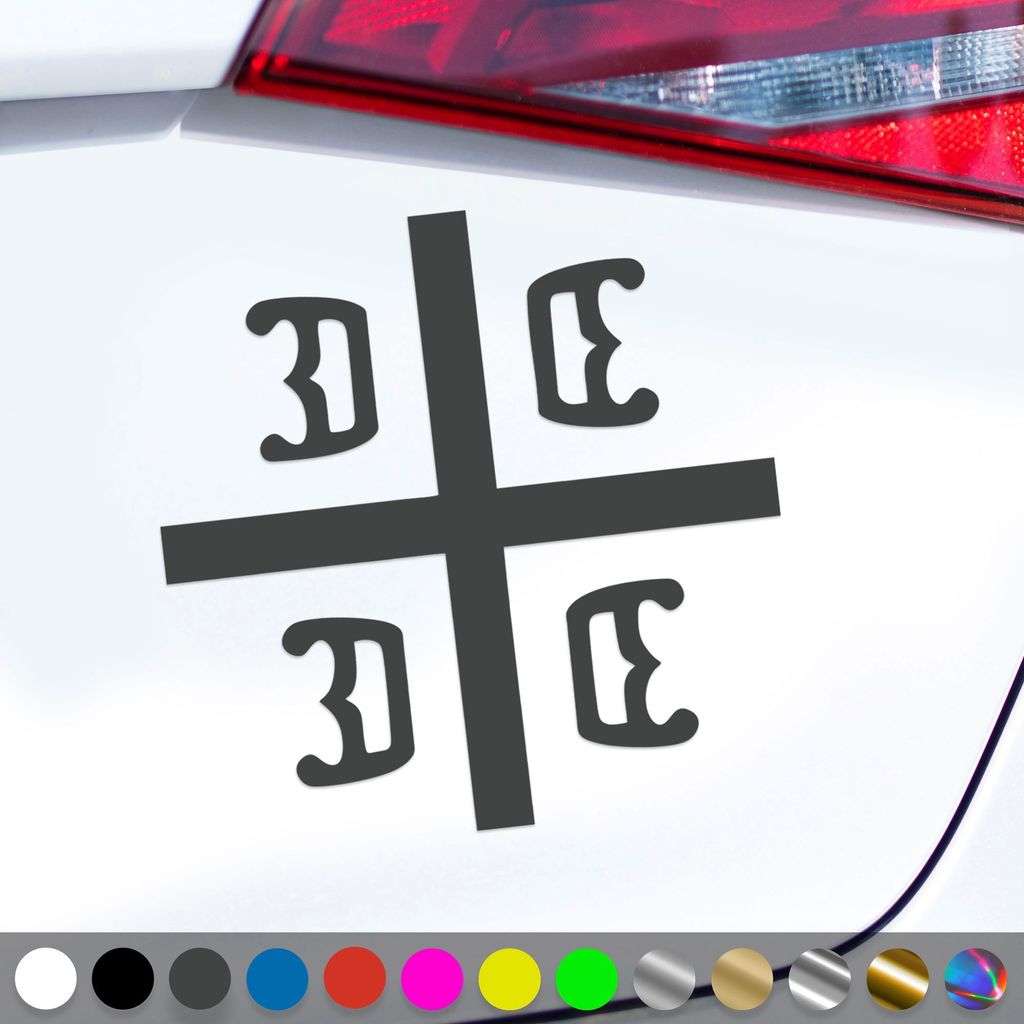 PantherPixel Serbien Aufkleber Samo Sloga Srbina Spasava Srbija Sticker Auto Geschenkidee Farbe Dunkelgrau